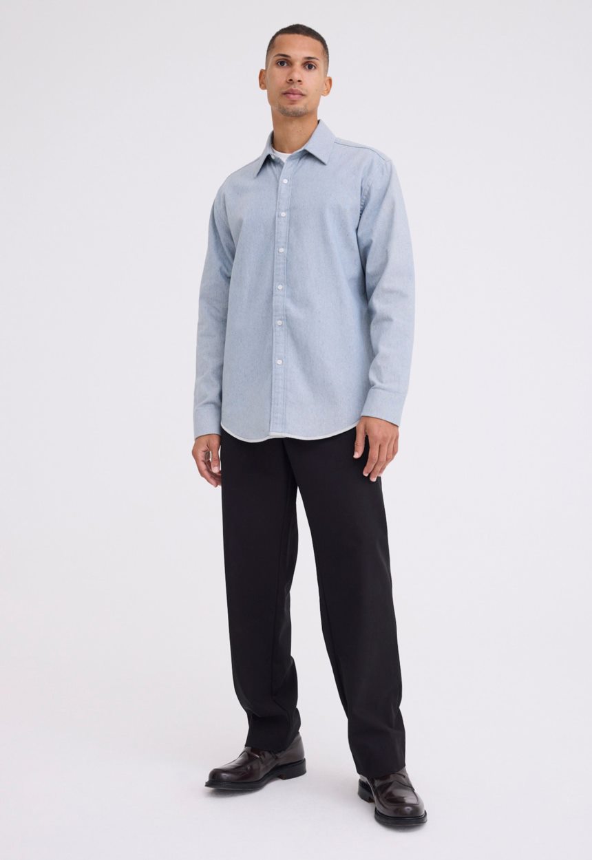 Jac + Jack Tanker Cotton Shirt - Bream Blue